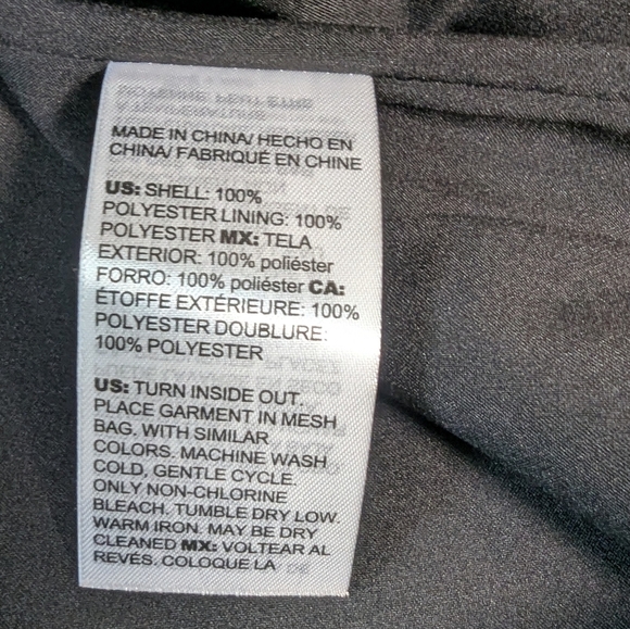 Chico’s Floral Drama Long Jacket Coat Black White Print Size 2 (12/14) - Picture 12 of 13